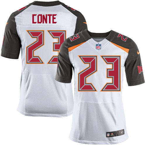 Nike Buccaneers #23 Chris Conte White Men's Stitched NFL New Elite Jersey - Click Image to Close